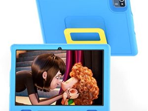 ROWT Kids Tablet 10 بوصة HD 10.1 بوصة ، جهاز لوحي للأطفال Android 11 ، معالج رباعي النواة ، 2GB + 32GB ، 6000mAh ، Wi-Fi ، Bluetooth ، جراب مضاد للأطفال (أزرق)