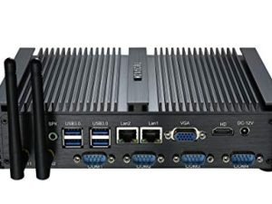 جهاز كمبيوتر صغير قوي KINGDEL ، كمبيوتر صناعي بدون مروحة ، وحدة معالجة مركزية Intel i5 ثنائية النواة ، ذاكرة وصول عشوائي 8 جيجابايت ، 128 جيجابايت SSD ، 2xNICs ، 4xUSB 3.0 ، 4xCOM RS232 ، منفذ HD ، حافظة معدنية ، Windows 11 Pro