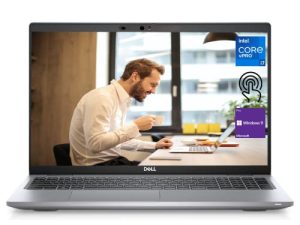 Dell Latitude 5520 15.6 "FHD Touchscreen Laptop، Intel i7-1185G7 vPro Processor، 32GB RAM، 1TB SSD، IR Camera، RJ45، SD Card Reader، Thunderbolt 4، Backlit Keyboard، Wi-Fi 6، Windows 11 Pro