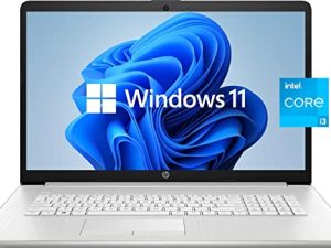 كمبيوتر محمول HP 2022 Pavilion 17 ، شاشة 17.3 بوصة عالية الدقة + شاشة مضادة للتوهج ، الجيل الحادي عشر من Intel Core i3-1115G4 ، ذاكرة وصول عشوائي 8 جيجا بايت ، 256 جيجا بايت PCIe SSD ، لاسلكي AC ، Windows 11 ، فضي (طراز آخر) ، 17-30.99 بوصة