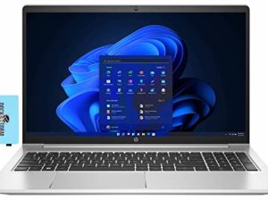 HP ProBook 455 G9 15.6 "60Hz FHD IPS Laptop (AMD Ryzen 5 5625U 6-Core، 32GB RAM، 512GB PCIe SSD، AMD Radeon، Backlit KB، WiFi 6، Bluetooth 5.2، Ethernet LAN (RJ-45)، HD Webcam، Win 11 Pro) مع Hub