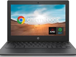 HP Chromebook مقاس 11.6 بوصة (أحدث طراز) ، معالج AMD ثنائي النواة ، ذاكرة وصول عشوائي سعتها 4 غيغابايت ، 32 غيغابايت eMMC ، مقاوم للانسكاب والوعرة ، تعليم ، عمر بطارية طويل ، NLY MP ، نظام تشغيل Chrome