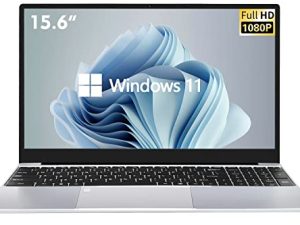 VGKE [Windows 11 Home] B15 [ترقية 2022] كمبيوتر محمول Windows 11 مزود بقارئ بصمات الأصابع ، 15.6 بوصة Full HD 1920 * 1080 IPS ، معالج Intel Celeron J4125 ، ذاكرة وصول عشوائي 12 جيجا بايت LPDDR4 ، 256 جيجا بايت SSD ، لوحة مفاتيح بإضاءة خلفية