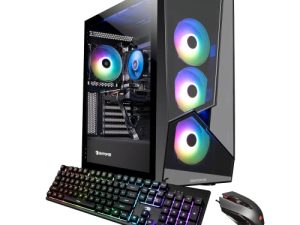 iBUYPOWER Pro كمبيوتر ألعاب الكمبيوتر المكتبي - SlateMR 246i (Intel Core i5-11400F 2.6GHz ، AMD Radeon RX 6500XT 4GB ، 8GB DDR4 ، 500GB NVMe ، مراوح RGB ، WiFi جاهز ، Windows 11 Home)