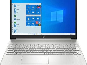 HP Laptop 15-dy0025ds Notebook ، Intel Celeron N4020 ، 4GB DDR4 RAM ، 128GB SSD ، Intel UHD Graphics 600 ، Windows 11 Home in S Mode (فضي طبيعي) (مجدد)