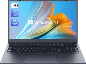 كمبيوتر محمول من تولاسي ، كمبيوتر محمول 2023 ، كمبيوتر محمول يعمل بنظام التشغيل Windows 11 ، ذاكرة وصول عشوائي (RAM) سعة 12 جيجابايت ، 256 جيجابايت NVMe SSD ، Intel N5095 رباعي النواة ، شاشة 15.6 بوصة 1080P IPS ، يدعم WiFi 5 ، Bluetooth ، كاميرا ويب ، USB من النوع C