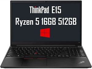 أحدث طراز 2022 Lenovo ThinkPad E15 15.6 بوصة FHD (ذاكرة وصول عشوائي DDR4 سعة 16 جيجابايت ، 512 جيجابايت PCIe SSD ، AMD 6-Core Ryzen 5 4500U (Beat i7-8750H)) ، كمبيوتر محمول عالي الدقة IPS للأعمال ، من النوع C ، HDMI ، كاميرا ويب ، Win 10 Pro / فوز 11 برو