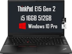 أحدث طراز 2022 Lenovo ThinkPad E15 15.6 "FHD (Intel Quad-Core i5-1135G7 (Beats i7-10510U) ، ذاكرة وصول عشوائي 16 جيجابايت ، 512 جيجابايت SSD) كمبيوتر محمول للأعمال IPS ، KB بإضاءة خلفية ، بصمة الإصبع ، Thunderbolt 4 ، Win 10 Pro / Win 11 Pro