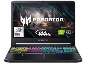 لاب توب أيسر بريداتور هيليوس 300 للألعاب ، انتل i7-10750H ، وحدة معالجة رسومات لابتوب NVIDIA GeForce RTX 3060 ، شاشة 15.6 بوصة عالية الدقة 144 هرتز 3 مللي ثانية IPS ، 16 جيجا DDR4 ، 512 جيجا بايت NVMe SSD ، WiFi 6 ، لوحة مفاتيح RGB ، PH315-53-71HN