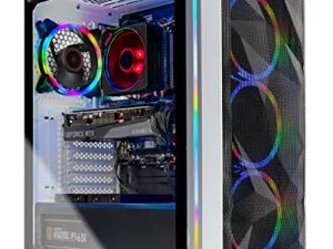 جهاز كمبيوتر سطح المكتب للألعاب Skytech Chronos - AMD Ryzen 7 3700X 3.6 جيجاهرتز ، RTX 3070 8 جيجابايت ، 16 جيجابايت DDR4 3200 ، 1 تيرابايت NVME ، 650 وات ذهبي PSU ، Windows 10 Home 64 بت