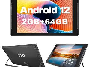 جهاز لوحي 10.1 بوصة TJD Android 12 جهاز كمبيوتر ، 64 جيجابايت ROM 512 جيجابايت توسيع معالج رباعي النواة ، شاشة HD IPS ، كاميرا مزدوجة 8 ميجابيكسل ، واي فاي ، G + G ، بلوتوث ، بطارية 6000 مللي أمبير في الساعة تابلت جوجل GMS مع حامل