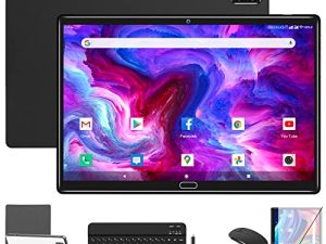 2023 أحدث جهاز لوحي Android 11.0 ، تابلت 2 في 1 10.1 بوصة ، جهاز لوحي 4G خلوي مع لوحة مفاتيح ، 64 جيجابايت ROM + 4 جيجابايت رام ، معالج ثماني النواة ، 2 شريحة اتصال ، كاميرا 13 ميجابكسل ، GPS / WiFi / بلوتوث / ماوس / قلم (أسود)