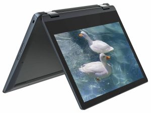 2022 Lenovo Flex 3 Chromebook 11.6 "HD (1366 x 768) كمبيوتر محمول 2 في 1 بشاشة تعمل باللمس ، Mediatek MT8183 حتى 2 جيجاهرتز ، 8 مراكز ، 4 جيجابايت رام ، 64 جيجابايت eMMC ، 802.11AC WiFi ، Bluetooth ، Abyss Blue ، Chrome OS ، EAT قماش