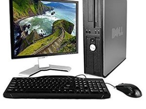 حزمة كمبيوتر Dell OptiPlex Desktop الكاملة مع نظام التشغيل Windows 10 Home - لوحة مفاتيح وماوس وشاشة LCD مقاس 17 بوصة (قد تختلف العلامات التجارية) (تم تجديدها)