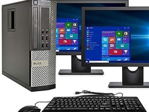 Dell Optiplex 790 Core i5 3.1 جيجاهرتز ، محرك أقراص ثابتة 1 تيرابايت ، ذاكرة 16 جيجابايت ، Windows 10 x64 ، شاشات مزدوجة 22 بوصة (مجددة)