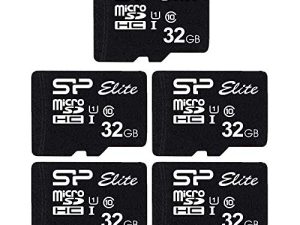 بطاقة MicroSD بسعة 32 جيجا بايت من السيليكون باور إليت مع محول