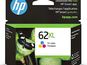 حبر أصلي عالي الإنتاجية HP 62XL ثلاثي الألوان | يعمل مع HP ENVY 5540 و 5640 و 5660 و 7640 Series و HP OfficeJet 5740 و 8040 Series و HP OfficeJet Mobile 200 و 250 Series | مؤهل للحبر الفوري | C2P07AN