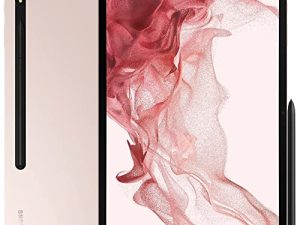 Samsung Galaxy Tab S8 + Plus مع قلم S-Pen (128 جيجابايت ، 8 جيجابايت) 12.4 '' 120 هرتز AMOLED ، Snapdragon 8 (4 نانومتر) ، بطارية طوال اليوم ، جهاز لوحي يعمل بنظام Android 12 Wi-Fi SM-X800 موديل الولايات المتحدة (مع شحن سريع 25 واط مكعب ، ذهب وردي)
