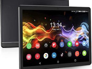 ZONKO Tablet 10.1 Inch ، 3G Phablet مع فتحات بطاقة SIM المزدوجة ، أجهزة لوحية Android مع شاشة 1280x800 IPS HD ، سعة تخزين 32 جيجا بايت ، معالج رباعي النواة ، Bluetooth ، GPS ، FM ، WiFi (أسود)