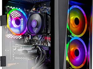 جهاز كمبيوتر سطح المكتب للألعاب Skytech Blaze ll - Intel i5-10400F ، GTX 1660 ، 1 تيرابايت NVME ، 16G DDR4 3200 ، AC Wi-Fi ، Windows 10 Home 64-bit ، أسود