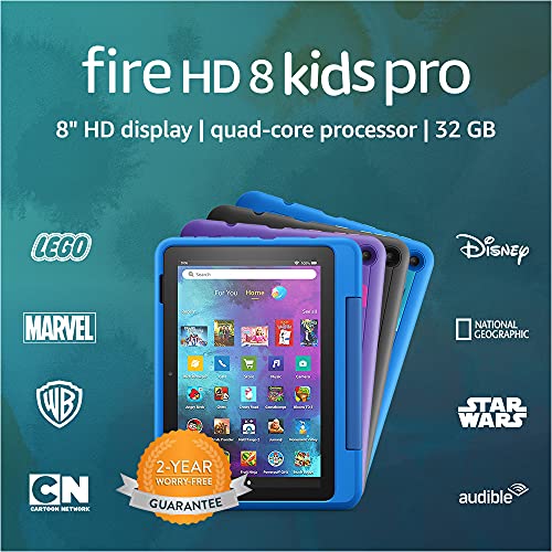 جهاز لوحي Amazon Fire HD 8 Kids Pro ، شاشة 8 بوصة عالية الدقة ، للأعمار من 6 إلى 12 عامًا ، 32 جيجابايت (إصدار 2021) ، أسود جهاز لوحي Amazon Fire HD 8 Kids Pro ، شاشة 8 بوصة عالية الدقة ، للأعمار من 6 إلى 12 عامًا ، 32 جيجابايت (إصدار 2021) ، أسود