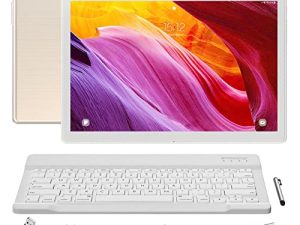 LNMBBS Android Tablet 10 بوصة ، ذاكرة وصول عشوائي (RAM) سعة 4 جيجابايت ، سعة تخزين 64 جيجابايت ، نظام Android 11.0 ، معالج ثماني النواة ، جهاز لوحي مزود بلوحة مفاتيح ، بطارية كبيرة ، كاميرا مزدوجة ، Wi-Fi ، بلوتوث ، نظام تحديد المواقع العالمي (GPS) ، ماوس ، غطاء تابلت ، جهاز لوحي ، ذهبي