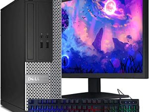 جهاز كمبيوتر Dell OptiPlex للكمبيوتر المكتبي ، Intel Core i5-3rd ، ذاكرة وصول عشوائي سعة 16 جيجابايت ، محرك أقراص ثابتة 1 تيرابايت ، شاشة LED جديدة MTG مقاس 22 بوصة ، مكبر صوت RGB ولوحة مفاتيح ، واي فاي ، Windows 10 Pro (تم تجديده)