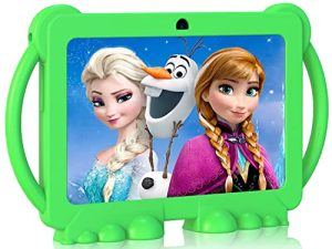 NORTH BISON Kids Tablet ، 7 بوصة Android 11.0 Tablet للأطفال ، 3GB 32GB جهاز لوحي للأطفال الصغار مع Bluetooth ، WiFi ، GMS ، التحكم الأبوي ، كاميرا مزدوجة ، جراب مقاوم للصدمات ، تعليمي ، ألعاب خضراء