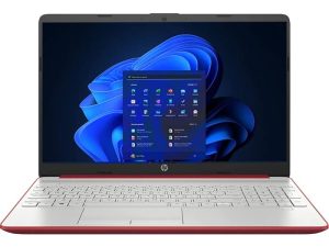2022 HP Flagship Laptop ، معالج Intel ثنائي النواة يصل إلى 2.65 جيجاهرتز ، 15 بوصة ، 4 جيجابايت DDR4 ، سعة تخزين 500 جيجابايت ، واي فاي فائق السرعة ، Windows 11 ، أحمر دايل (مجدد)