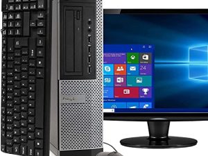 حزمة كمبيوتر سطح المكتب من Dell متوافقة مع Dell Optiplex 7010 Intel Quad Core i5 3.2GHz و 8GB RAM و 500GB HDD و 19 بوصة LCD و DVD و WiFi ولوحة المفاتيح والماوس و Windows 10 Pro (تم تجديده)