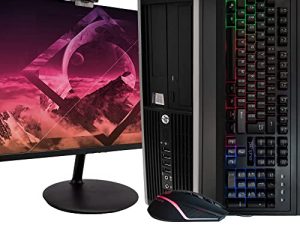 كمبيوتر مكتبي HP EliteDesk 8200 ، معالج Intel Core i7 رباعي النواة ، 16 جيجا بايت رام ، 120 جيجا بايت SSD + 500 جيجا بايت HDD ، DVD ، Wi-Fi ، Windows 10 Home ، شاشة 22 بوصة ، كاميرا ويب ، حزمة إنتاجية RGB (متجددة)