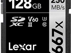 بطاقة Lexar Professional 1667x128GB SDXC UHS-II ، قراءة تصل إلى 250 ميجابايت / ثانية ، لمصور محترف ، مصور فيديو ، متحمس (LSD128CBNA1667)