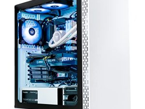 كمبيوتر ثيرمال تيك جلاسيير 360 سائل مبرد (AMD Ryzen 5 5600X ، RTX 3060 ، 16GB RGB 3600Mhz DDR4 ToughRAM RGB Memory ، 1 تيرابايت NVMe M.2 ، WiFi ، Win 10 Home) كمبيوتر سطح المكتب للألعاب S3WT-B550-G36-LCS
