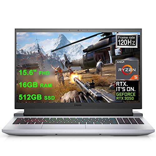 Dell Flagship G15 Ryzen Edition 15 Laptop 15.6 "FHD 120Hz Display AMD 6-Core Ryzen 5 5600H (Beats i7-10750H) 16GB RAM 512GB SSD GeForce RTX 3050 4GB الخلفية USB-C Win10 Dell Flagship G15 Ryzen Edition 15 Laptop 15.6 "FHD 120Hz Display AMD 6-Core Ryzen 5 5600H (Beats i7-10750H) 16GB RAM 512GB SSD GeForce RTX 3050 4GB الخلفية USB-C Win10