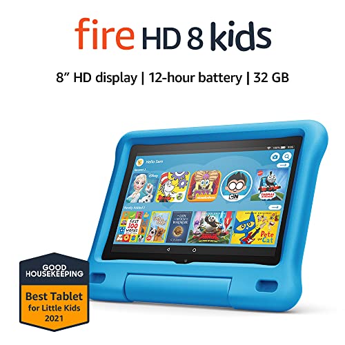 جهاز الكمبيوتر اللوحي Fire HD 8 Kids ، شاشة 8 بوصة عالية الدقة ، من 3 إلى 7 سنوات ، 32 جيجابايت ، يتضمن اشتراكًا لمدة عام واحد في محتوى Amazon Kids + ، حافظة Blue Kid-Proof ، (إصدار 2020) جهاز الكمبيوتر اللوحي Fire HD 8 Kids ، شاشة 8 بوصة عالية الدقة ، من 3 إلى 7 سنوات ، 32 جيجابايت ، يتضمن اشتراكًا لمدة عام واحد في محتوى Amazon Kids + ، حافظة Blue Kid-Proof ، (إصدار 2020)