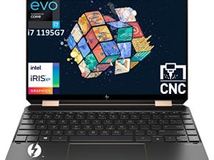 HP - Specter x360 2-in-1 13.5 "3K2K OLED Touchscreen Laptop - Intel Evo Core i7 1195G7 2X TB4 Nightfall Black MPP 2.0 قلم مائل مضمن Windows 11 Home + كابل HDMI (16 جيجا بايت رام | 2 تيرا بايت PCIe SSD)