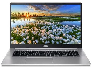 أحدث كمبيوتر محمول Acer Chromebook مقاس 17.3 بوصة FHD 1080p بشاشة عريضة ، Intel Celeron N4500 (حتى 2.8 جيجاهرتز) ، ذاكرة وصول عشوائي 4 جيجابايت ، 64 جيجابايت eMMC ، كاميرا ويب عالية الدقة ، رسومات UHD ، Wi-Fi 6 ، عمر بطارية 10 ساعات ، نظام تشغيل Chrome