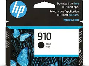 خرطوشة حبر أسود أصلية HP 910 | يعمل مع HP OfficeJet 8010 و 8020 Series و HP OfficeJet Pro 8020 و 8030 Series | مؤهل للحبر الفوري | 3YL61AN
