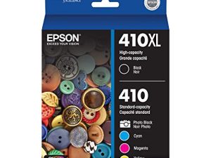 EPSON T410 Claria Premium - حبر أسود عالي السعة ولون قياسي - حزمة خرطوشة مجمعة (T410XL-BCS) لطابعات Epson Expression Premium مختارة