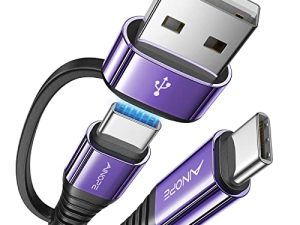AINOPE Type C Charger Fast Charging 3.1A 10FT iPad Pro Charger Cable دائم النايلون مضفر C كابل الشاحن سريع الشحن لأجهزة iPad Pro / AIR / Mini 6 MacBook Pro / Air Samsung Galaxy S22 21 S10 Note