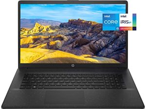 HP 2023 أحدث كمبيوتر محمول رفيع عالي الدقة مقاس 17.3 بوصة ، Intel Core i5-1235U (حتى 4.4 جيجاهرتز ، 10 مراكز) ، رسومات Intel Iris Xe ، ذاكرة وصول عشوائي 16 جيجابايت ، 1 تيرابايت PCIe SSD ، WiFi6 ، Bluetooth5 ، Windows 11 Home ، أسود + ملحقات 3in1