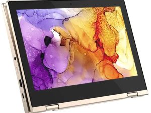 Lenovo 2 في 1 قابلة للتحويل 11.6 بوصة تعمل باللمس Chromebook ، معالج Intel Celeron N يصل إلى 2.70 جيجاهرتز ، ذاكرة 4 جيجابايت ، سعة تخزين 32 جيجابايت ، نظام تشغيل Chrome ، ذهبي شاحب (تم تجديده)