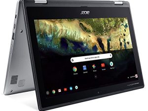 كمبيوتر محمول Acer Chromebook Spin 11 CP311-1H-C5PN قابل للتحويل ، سيليرون N3350 ، شاشة لمس 11.6 بوصة عالية الدقة ، 4 جيجابايت DDR4 ، 32 جيجابايت eMMC ، Google Chrome