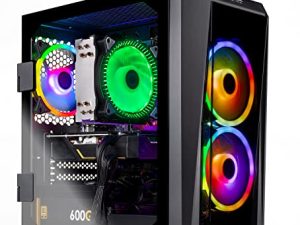 جهاز كمبيوتر سطح المكتب للألعاب Skytech Blaze II - Intel Core i3 10105F 3.7 جيجاهرتز و GTX 1650 و 500 جيجابايت SSD و 16 G DDR4 3200 و 600 وات ذهبي PSU و AC Wi-Fi و Windows 10 Home 64 بت