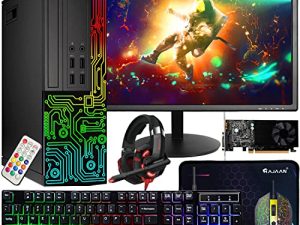 كمبيوتر Dell Gaming OptiPlex Desktop RGB ، Intel Core i7 ، GeForce GT 1030 2GB GDDR5 ، ذاكرة وصول عشوائي 16 جيجا ، 512 جيجا بايت SSD ، شاشة HDMI 24 بوصة ، ماوس لوحة مفاتيح RGB وسماعة رأس ، واي فاي ، Windows 10 Pro (متجدد)
