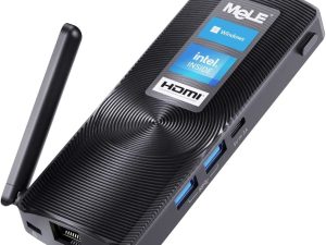 MeLE PCG02 Fanless Mini PC Stick Windows 11 Pro Celeron J4125 8GB 128GB Micro Desktop Computer Stick دعم HDMI 4K 60Hz Wi-Fi5 Gigabit Ethernet BT4.2 on Business Office Industrial IOT Media Home